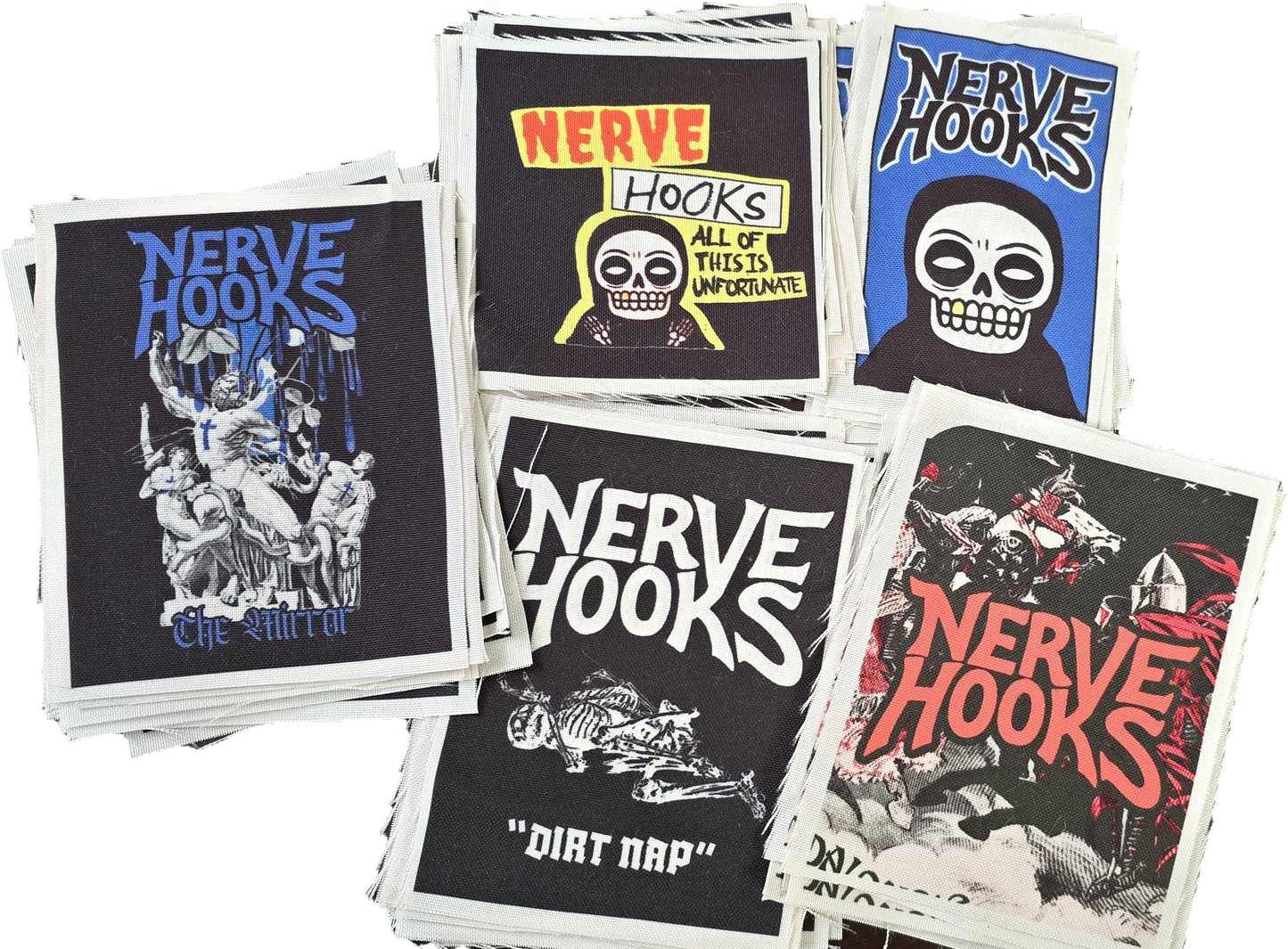 Custom Sew-On Patches | 150 Pack | Up to 5 Designs | Band & Battle Vest Merch