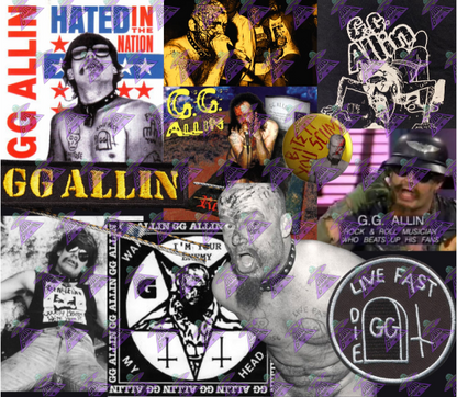 GG Allin Music Fabric Design