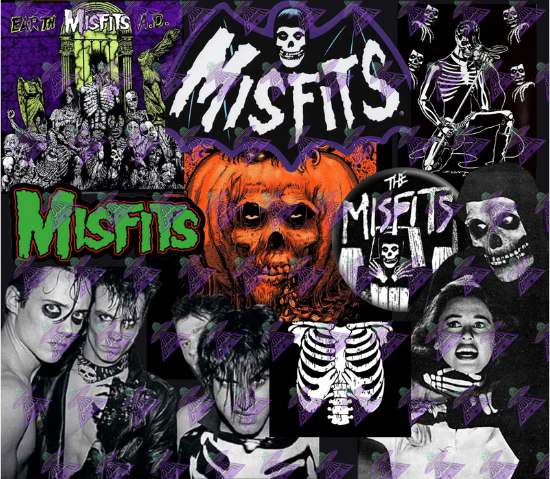 Misfits Music Fabric Design