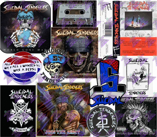 Suicidal Tendencies Music Fabric Design