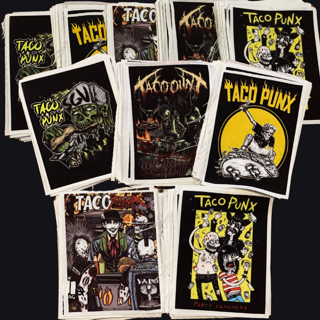 Custom Sew-On Patches | 150 Pack | Up to 5 Designs | Band & Battle Vest Merch